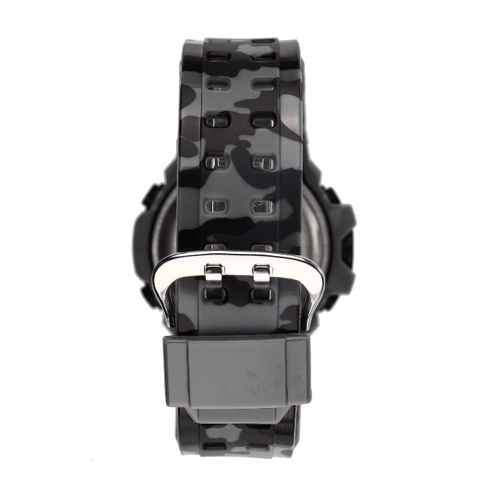 back of children's digital watch camo band