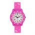 front of cactus junior watch in pink flowers on white background