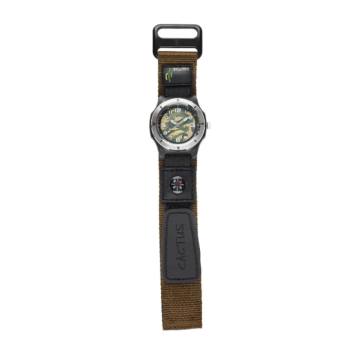 Children's watch with olive fabric band