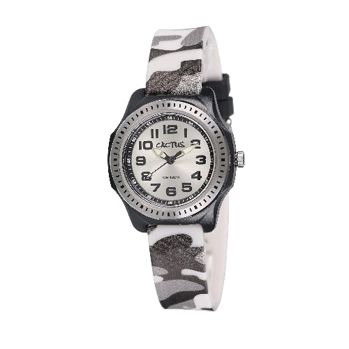 Children's watch with camouflage band