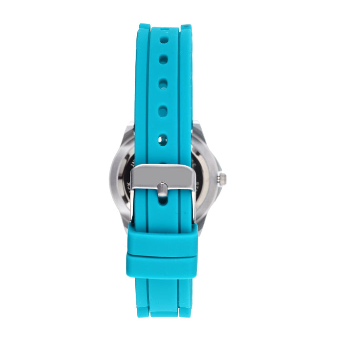back of teal cactus supreme watch on white background