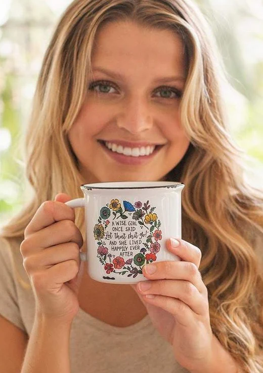 A Wise Girl | Camp Mug "Let That Sh!t Go" 386