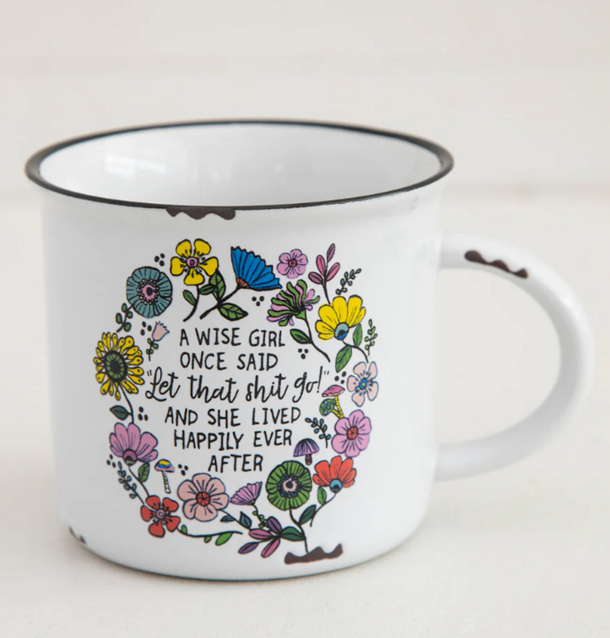 A Wise Girl | Camp Mug "Let That Sh!t Go" 386