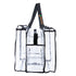 Campaq clear hanging storage organiser with black handles and multiple zipped pockets — Adventure Awaits