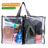 Campaq clear 4WD boot storage bag packed with toiletries, thongs and camp gear — Adventure Awaits