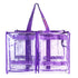 Campaq clear purple storage bag with twin handles and zipped compartments — Adventure Awaits