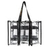 Campaq clear black storage bag with twin handles and zipped compartments for camping gear — Adventure Awaits