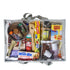 Campaq clear grey storage bag packed with camp kitchen pantry gear and cookware — Adventure Awaits