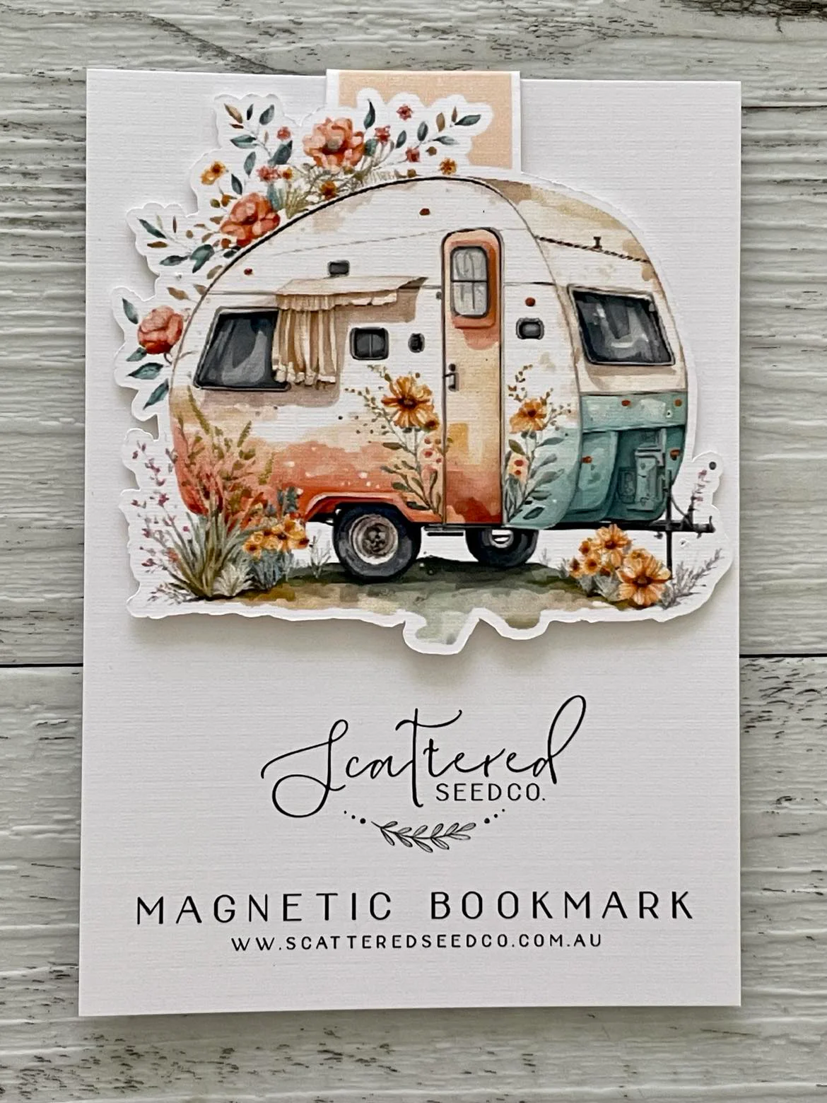 Vintage Caravan Magnetic Bookmark