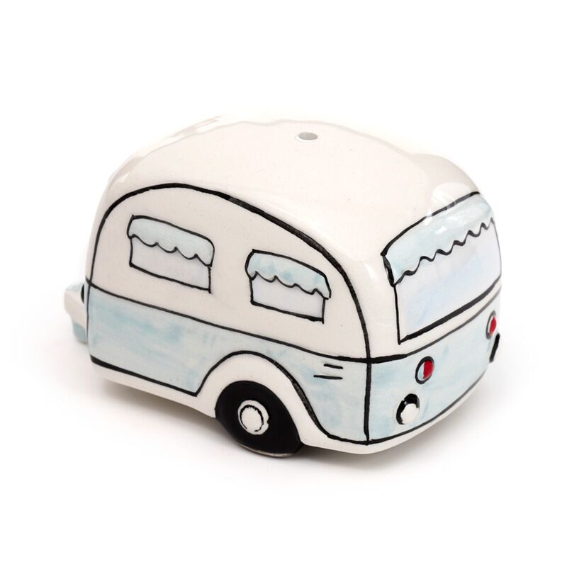 Caravan Salt And Pepper Set | Pink & Blue
