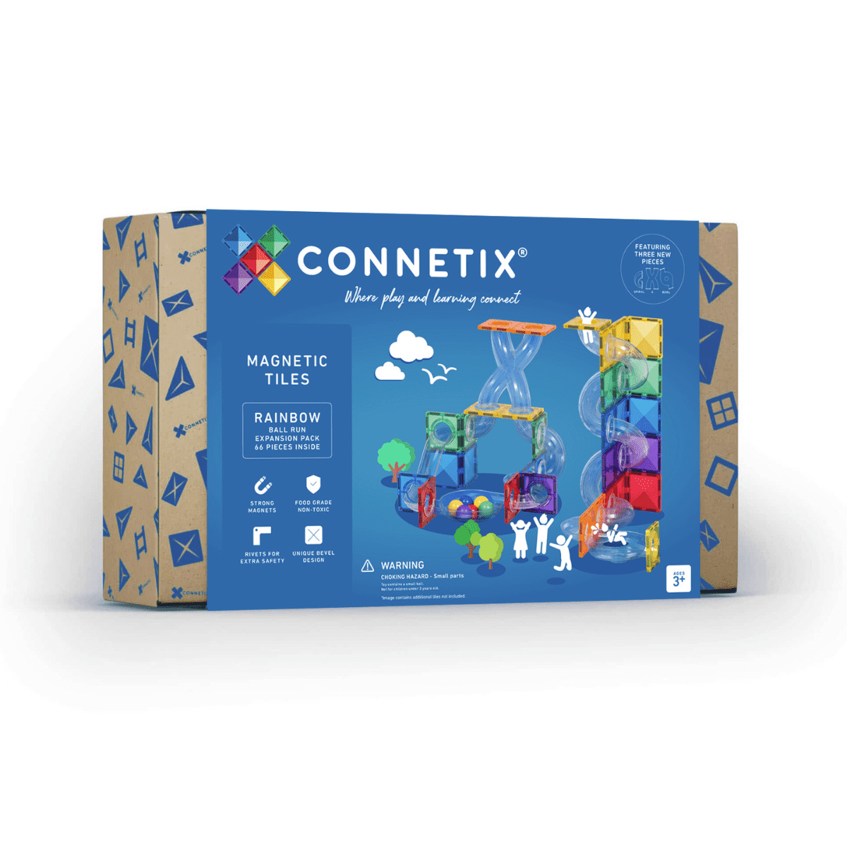 PRE ORDER Connetix Rainbow | Ball Run Expansion Pack 66 pc