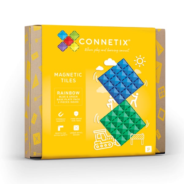 Connetix Rainbow | 2 Piece Base Plate Pack