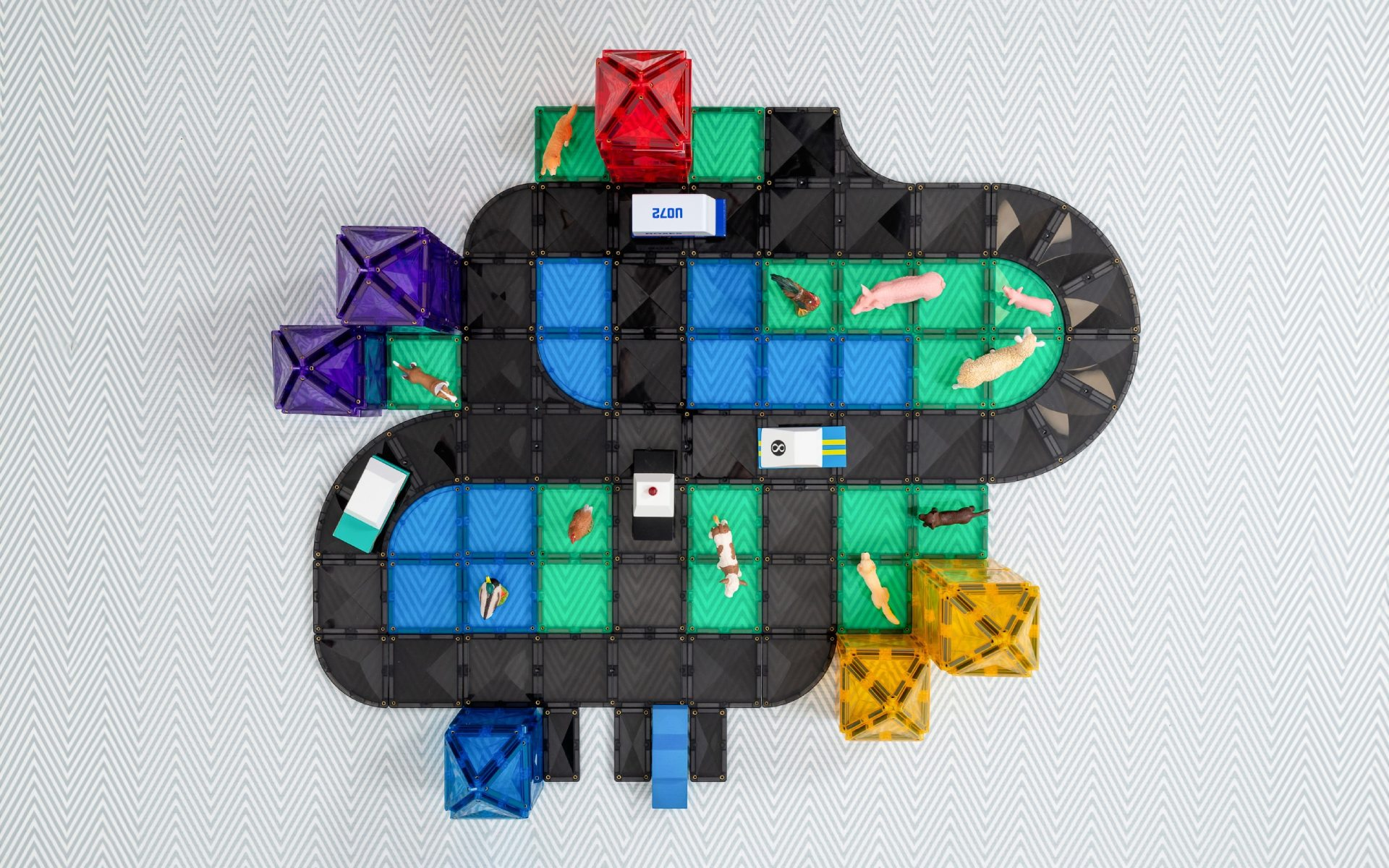 Connetix Roads | 48 pieces Creative Pack