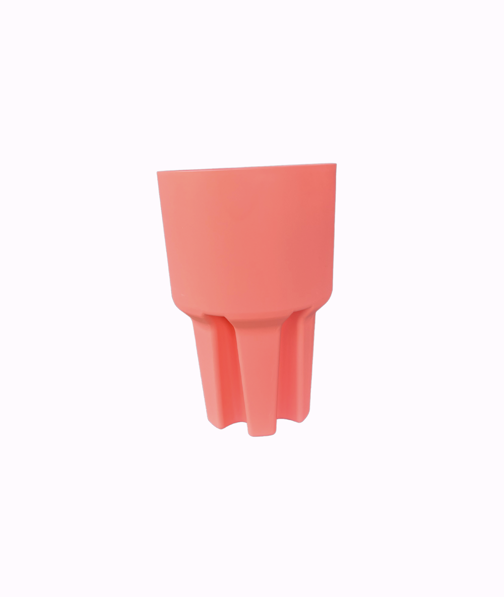 Car cup holder expander adapter in pink — Willy and Bear