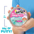 child holding Crazy Aaron’s #GRWM Mix Your Own Thinking Putty tin with 88 grams of clear pastel putty