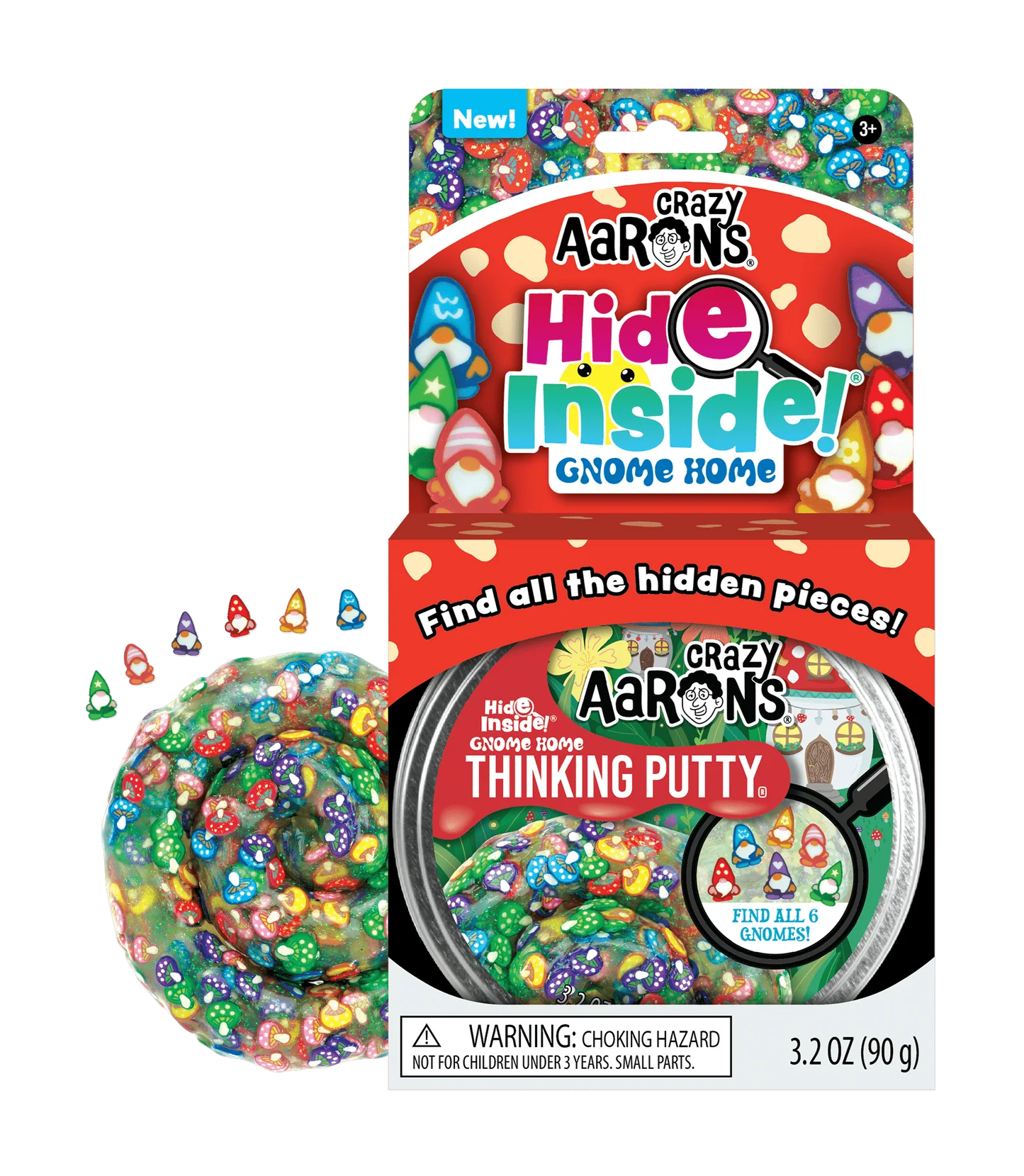 Crazy Aaron's Thinking Putty | 4" Tin | Hide Inside Collection