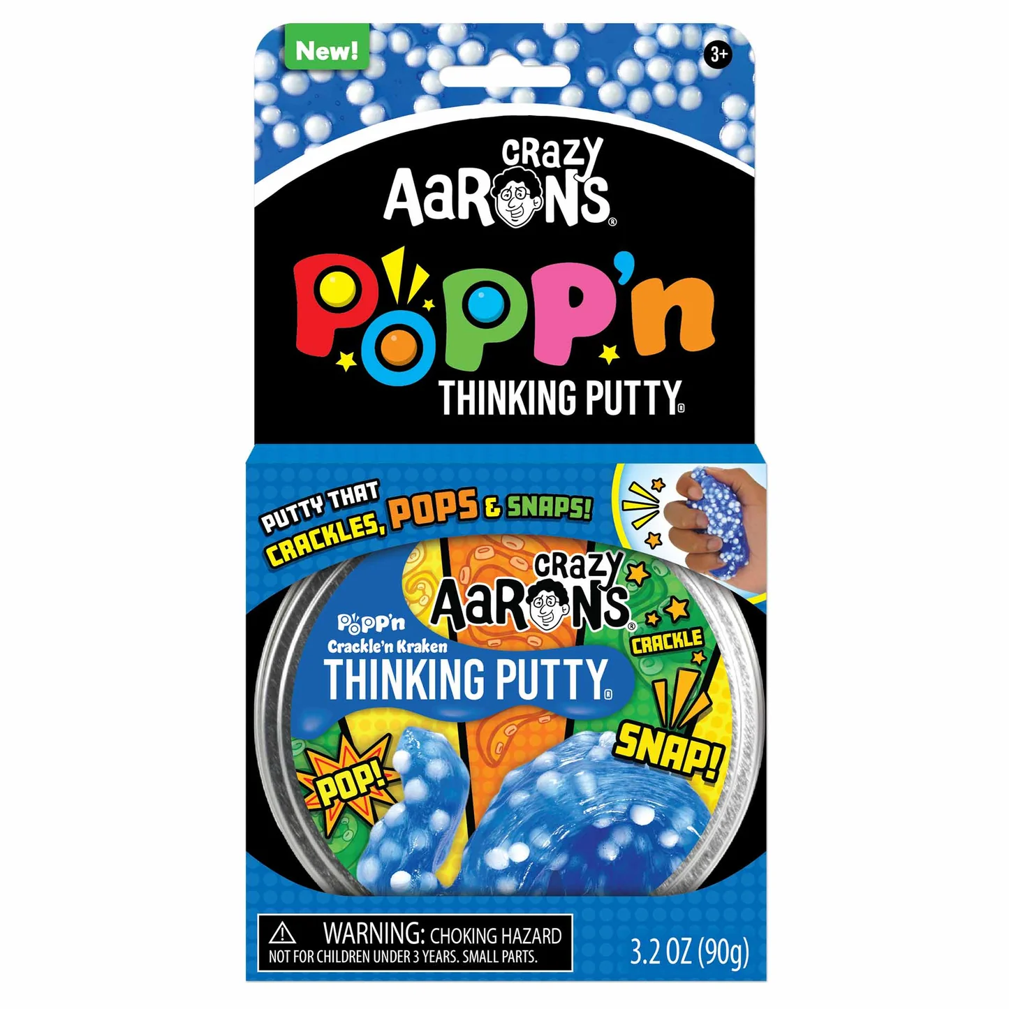 Crazy Aaron's Thinking Putty | 4" Tin | Popp'n Putty