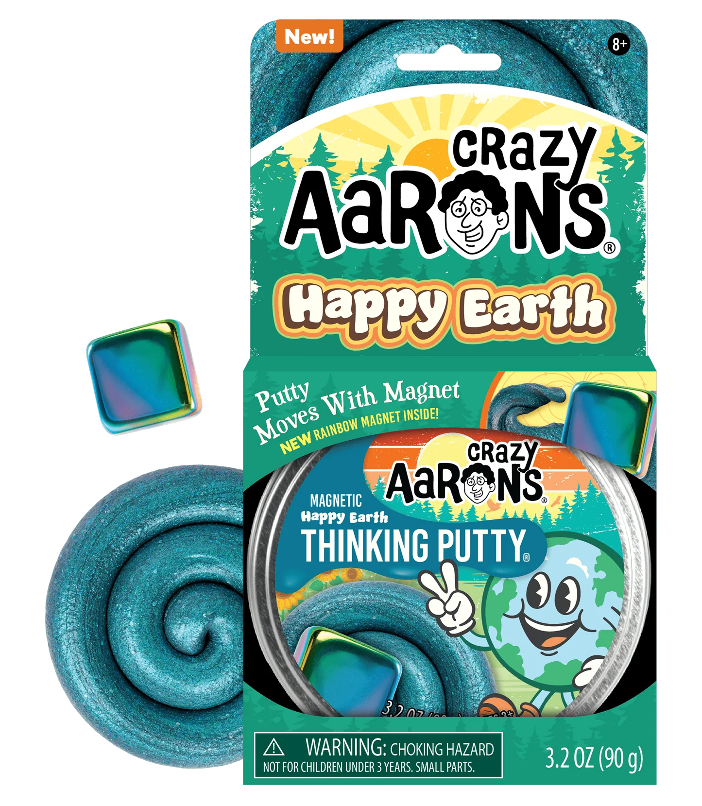 Crazy Aaron's Thinking Putty | 4" Tin | Magnetic Storms