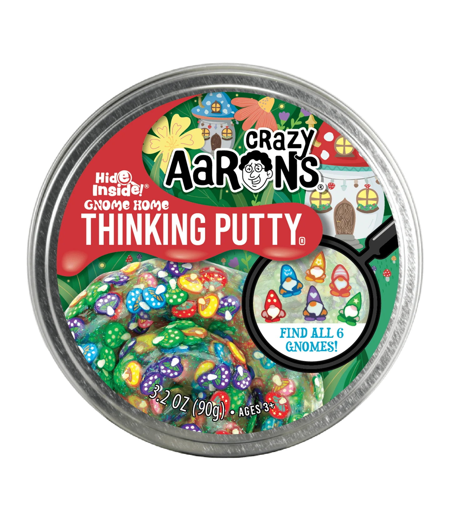 Crazy Aaron's Thinking Putty | 4" Tin | Hide Inside Collection