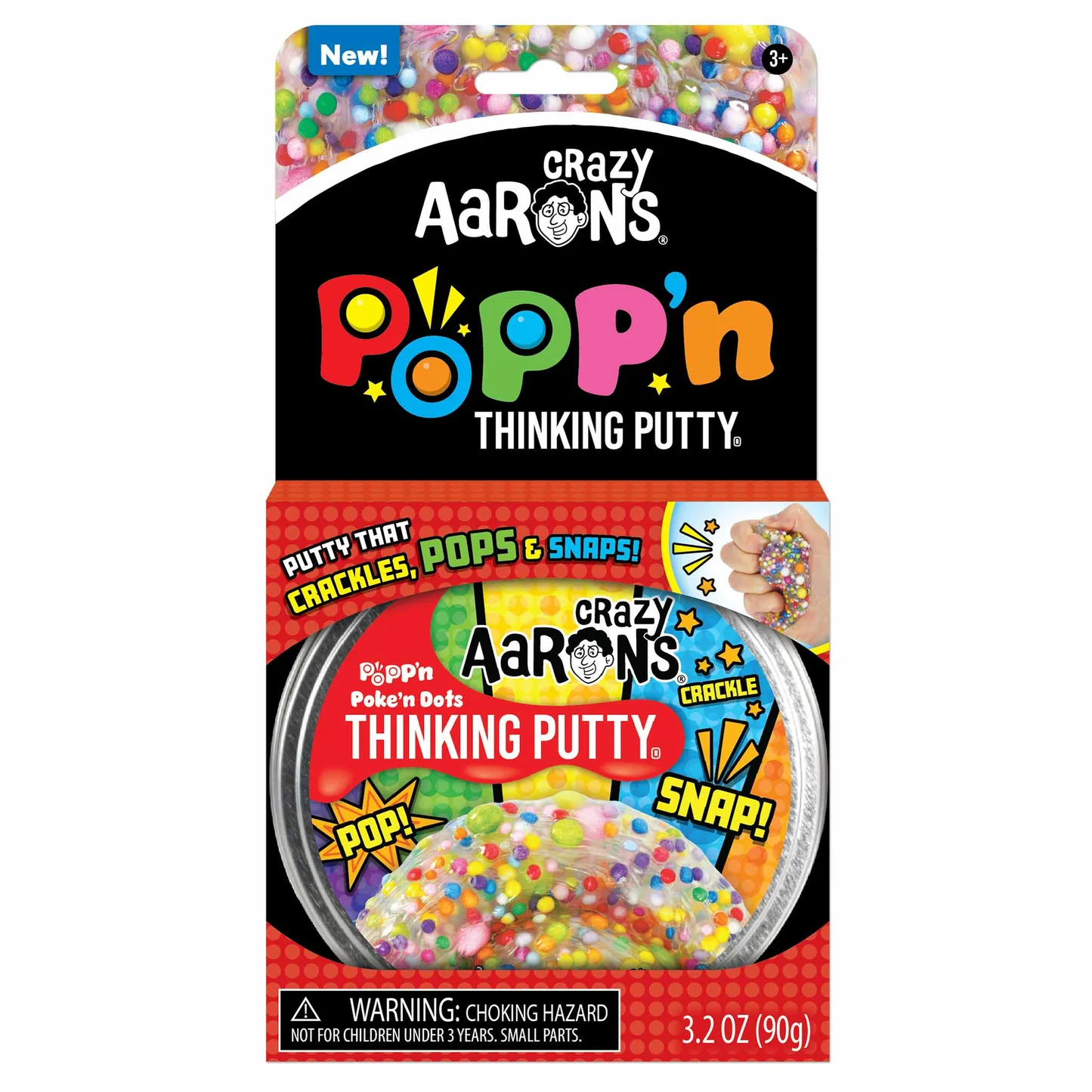 Crazy Aaron's Thinking Putty | 4" Tin | Popp'n Putty