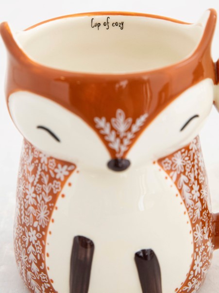 Cozy Fox | Folk Art Coffee Mug by Natural  Life 367