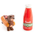 Hot dog dachshund and red ketchup bottle novelty salt and pepper shakers — Adventure Awaits