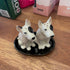 Ceramic bull terrier salt and pepper shakers
