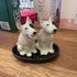 Ceramic bull terrier salt and pepper shakers