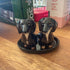 Ceramic dachshund salt and pepper shakers