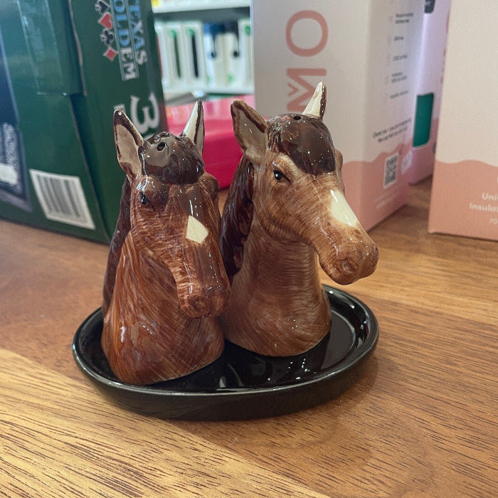 Ceramic Horse salt and pepper shakers