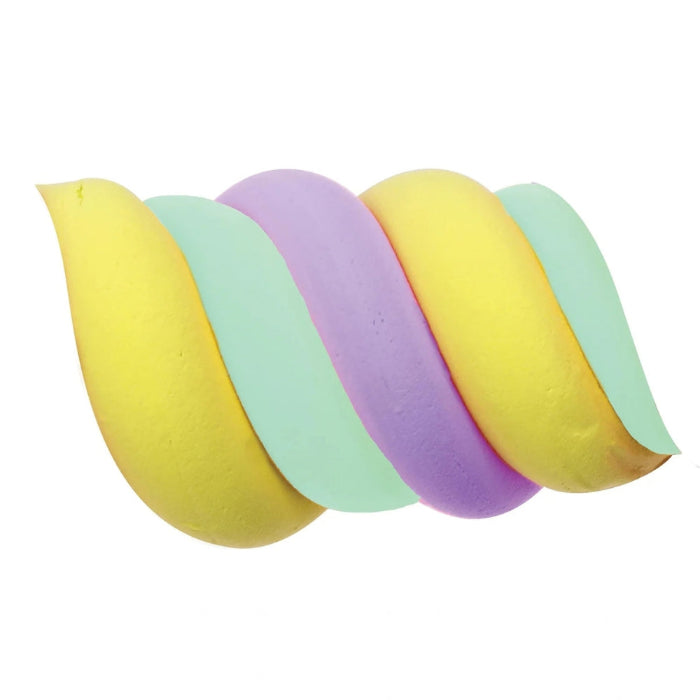 pastel buttery putty twist in yellow mint and purple, soft stretchy sensory slime for kids play and stress relief Adventure Awaits