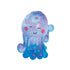 Blue glitter mini octopus squeeze toy with smiling face, soft sensory fidget toy for kids calming play Adventure Awaits