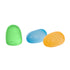 Set of three textured sensory squeeze toys in green, blue and orange, soft fidget toys for kids stress relief Adventure Awaits