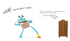 Blue monster caught in undies inside Do Not Open This Book Again, funny kids book page — Adventure Awaits