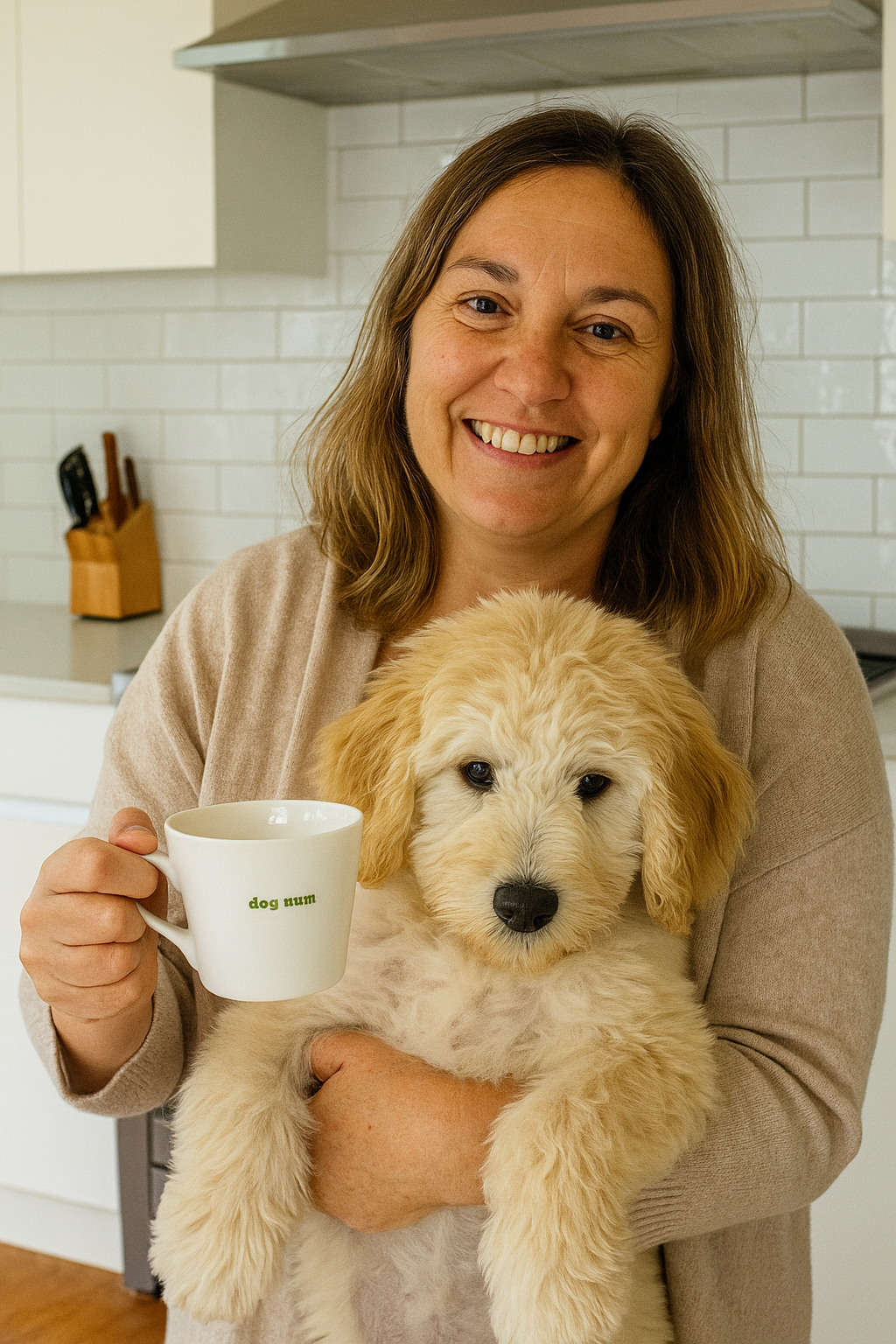 Hand Embossed Coffee and Tea Mug | Dog Mum