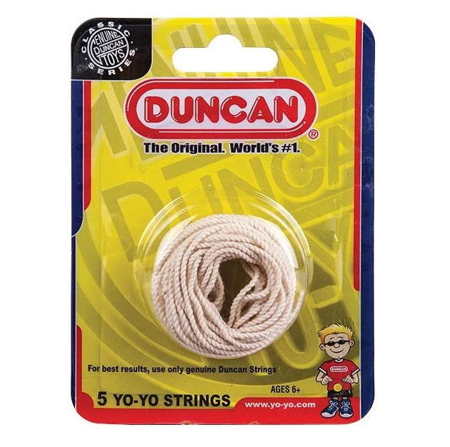 Duncan white yo-yo strings pack, high performance replacement strings for smooth play and maintaining yo-yos at home or travel Adventure Awaits