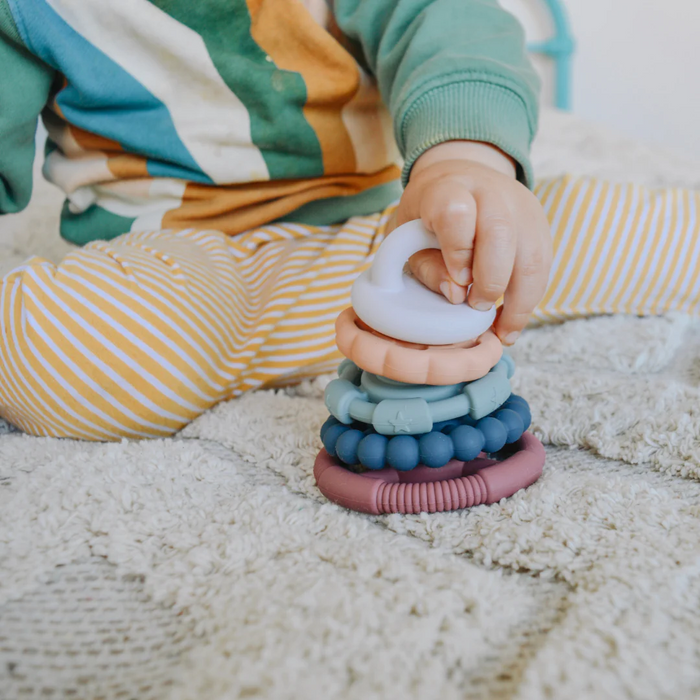 Rainbow Stacker & Teether by Jellystone Designs