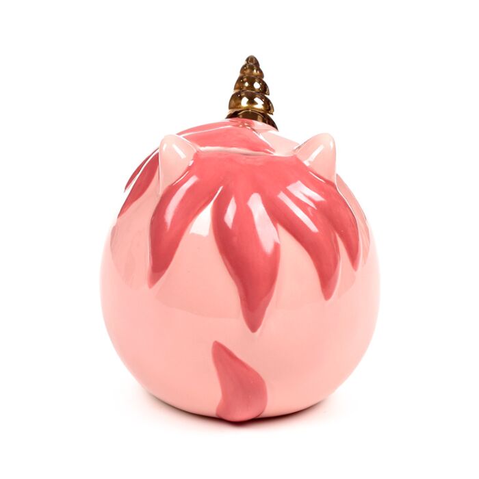 Ceramic pink unicorn money box