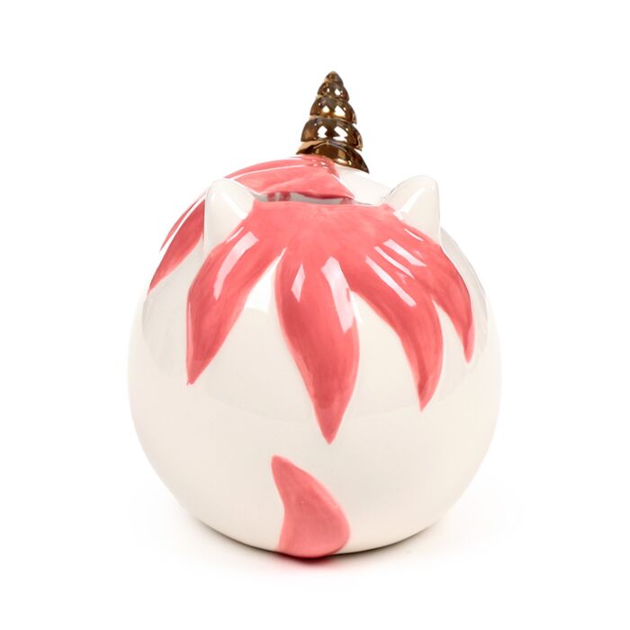 Ceramic white unicorn money box