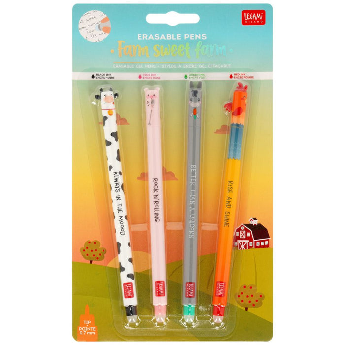 Erasable pens farm sweet farm 4 pack