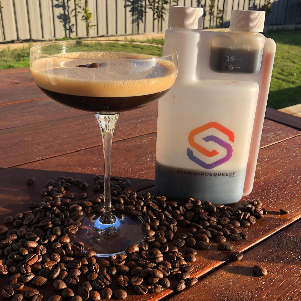 espresso martini on table - adventure awaits