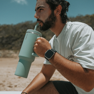 Insulated Tumbler with Handle & Straw 1.18 Litre | Ever Eco