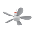 Fan-tastic rechargeable ceiling fan with 30 LED light