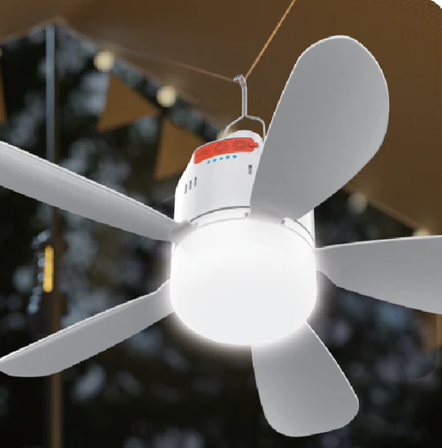 Fan-tastic rechargeable ceiling fan with 30 LED light
