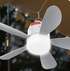 Fan-tastic rechargeable ceiling fan with 30 LED light