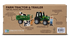 Back of Koala Dream Farm Tractor & Trailer box showing wooden tractor, trailer, farmer and animal pieces — Adventure Awaits