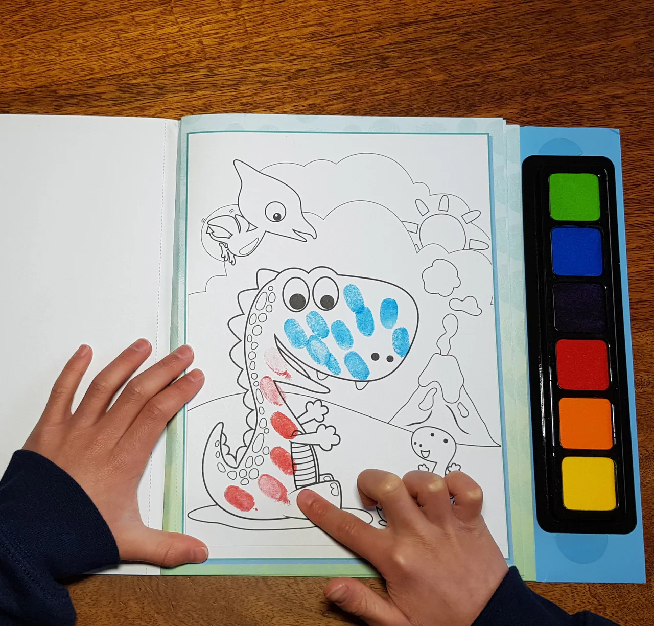 Dinosaur Fingerprint Buddies Book
