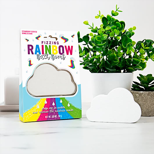 Fizzing Rainbow Cloud Bath Bomb