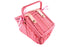 Floral Tin Tea Set in Picnic Basket 18pc