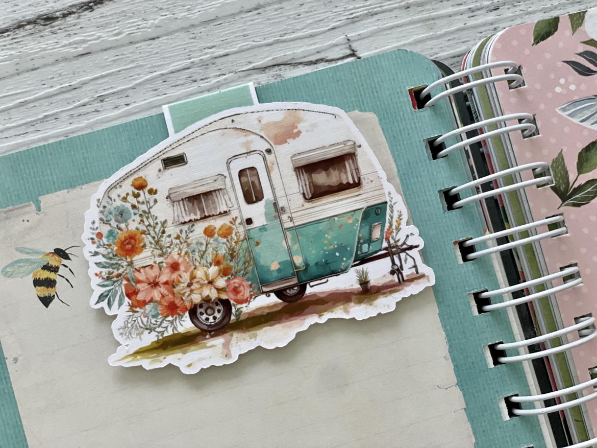 Vintage Caravan Magnetic Bookmark
